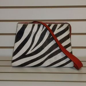 Adrienne Vittadini Vintage Zebra Cowhide Purse